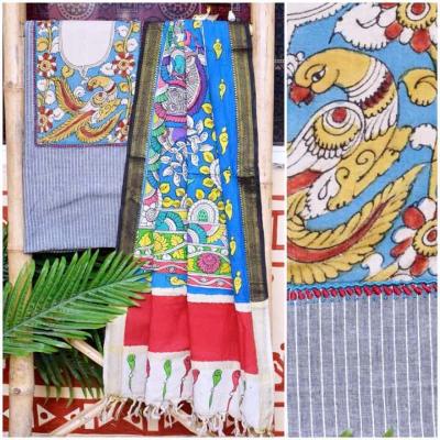 Buy Online  ladies Kalamkari Dress Material   - SSethnics - Img 1