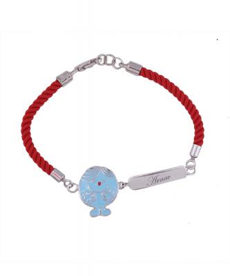 Rakhi Gifts For Brother and Sister Personalised Lil Mr Perfect Cord Bracelet online - Img 1
