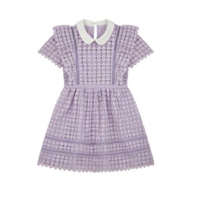 Girl Dresses : Lilac Heart Lace Mini Girl Dresses online - Img 1