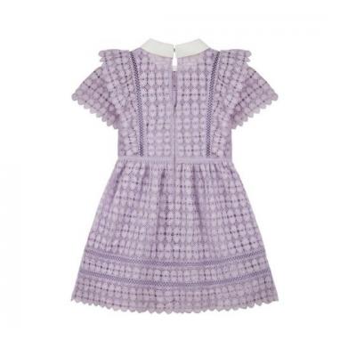 Girl Dresses : Lilac Heart Lace Mini Girl Dresses online - Img 3