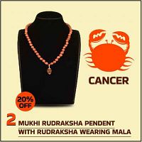 DivineTherapy 2 MUKHI PENDANT RUDRAKSHA MALA - PRM-02