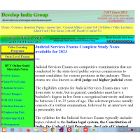  Judicial Services Exams Complete Study Notes available for 2023
