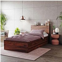 Buy Crocus Single Size Engineered Wood Bed
