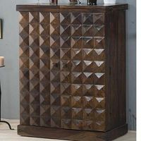 Buy a Home Bar Cabinet In Walnut Finish upto 65%off